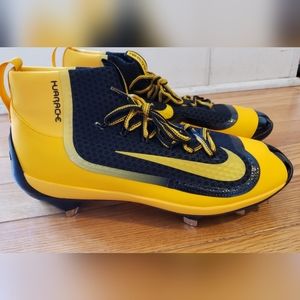 Nike Air Huarache 2KFilth E Mid Baseball  819136-017 Men's Sz 12 "Bruce" Yellow